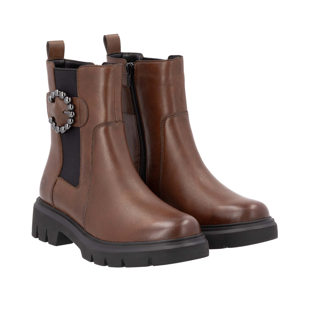 Remonte Brown Combination Ladies Leather Boots