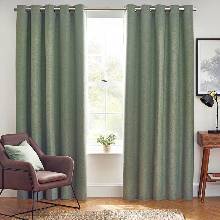 Dawn 100% Blackout Curtains Eucalyptus