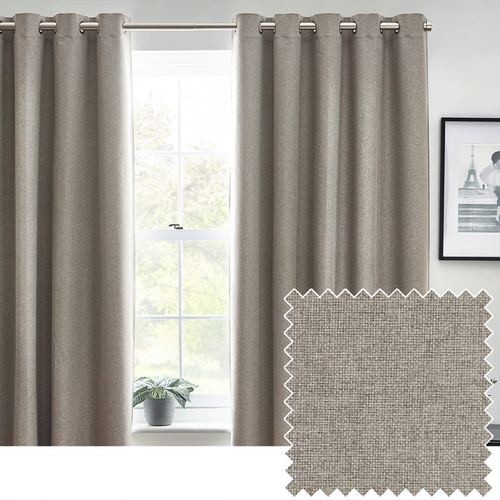 Dawn 100% Blackout Curtains Grey
