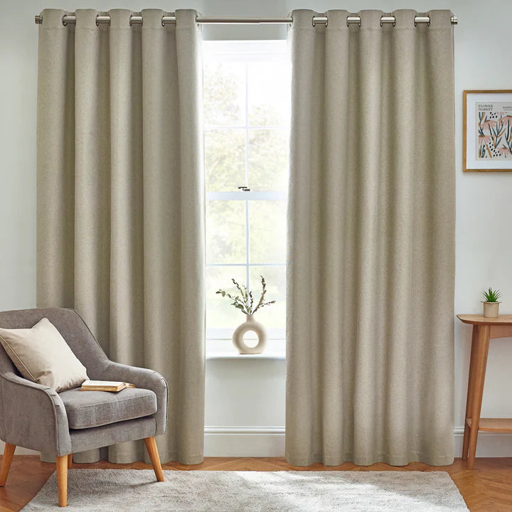 Dawn 100% Blackout Curtains Natural