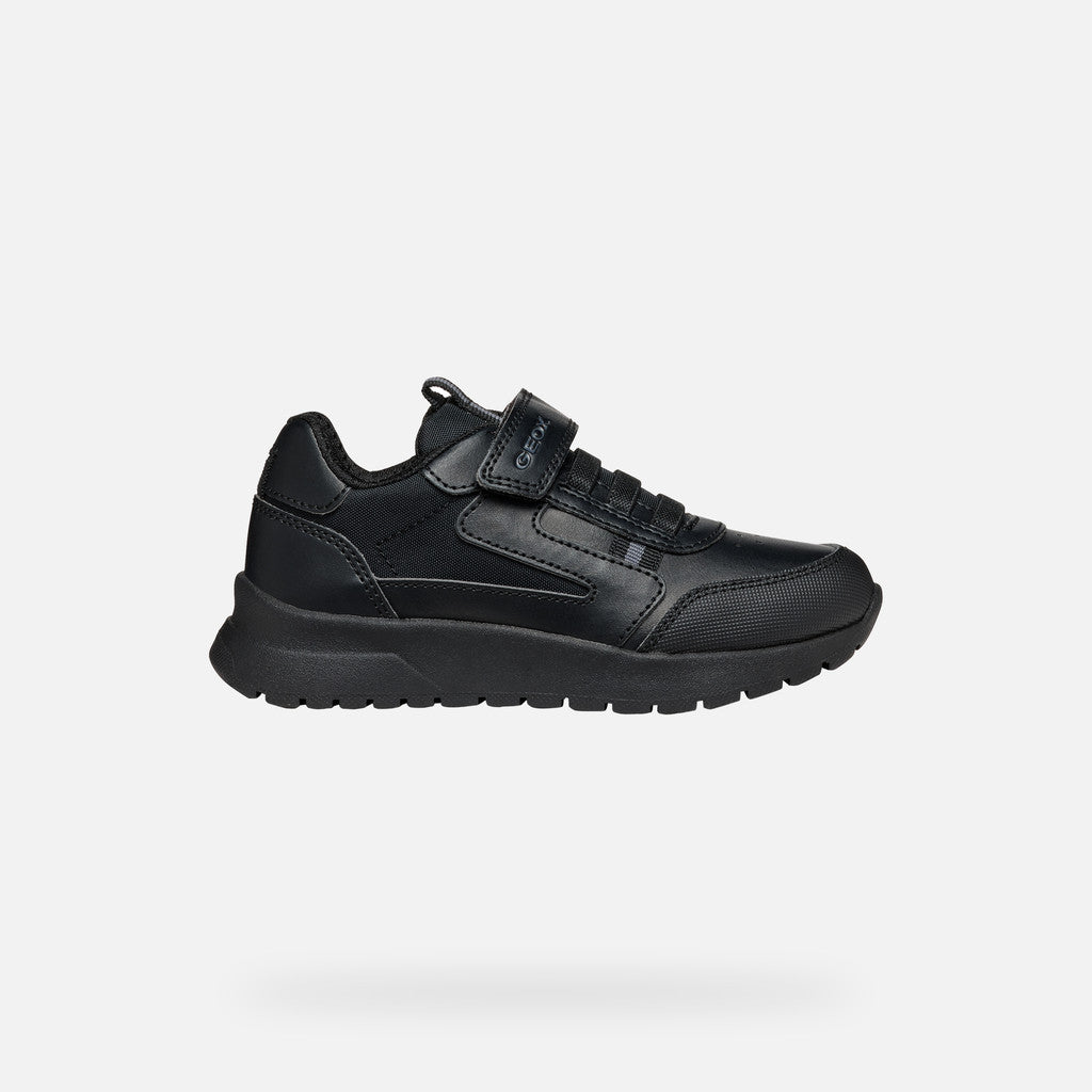 Geox Boys Black School Shoes