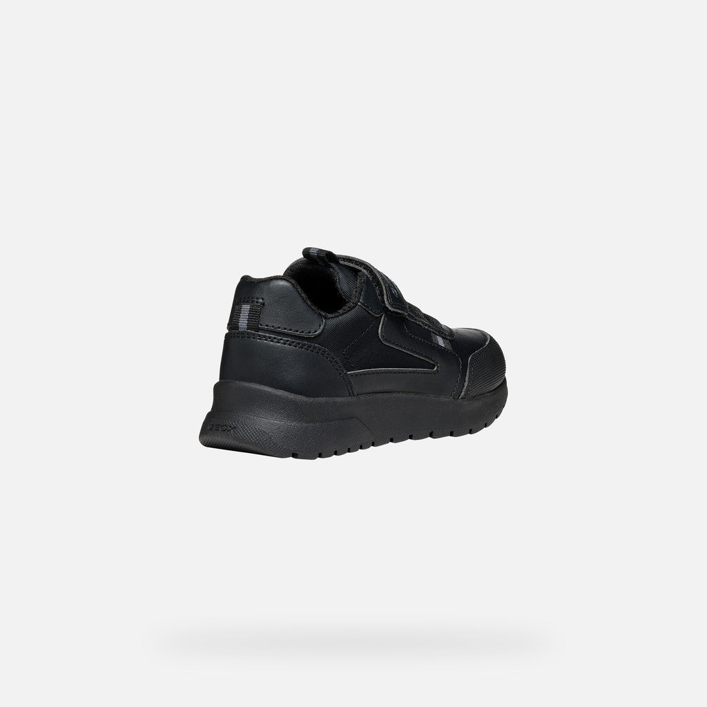 Geox Boys Black School Shoes