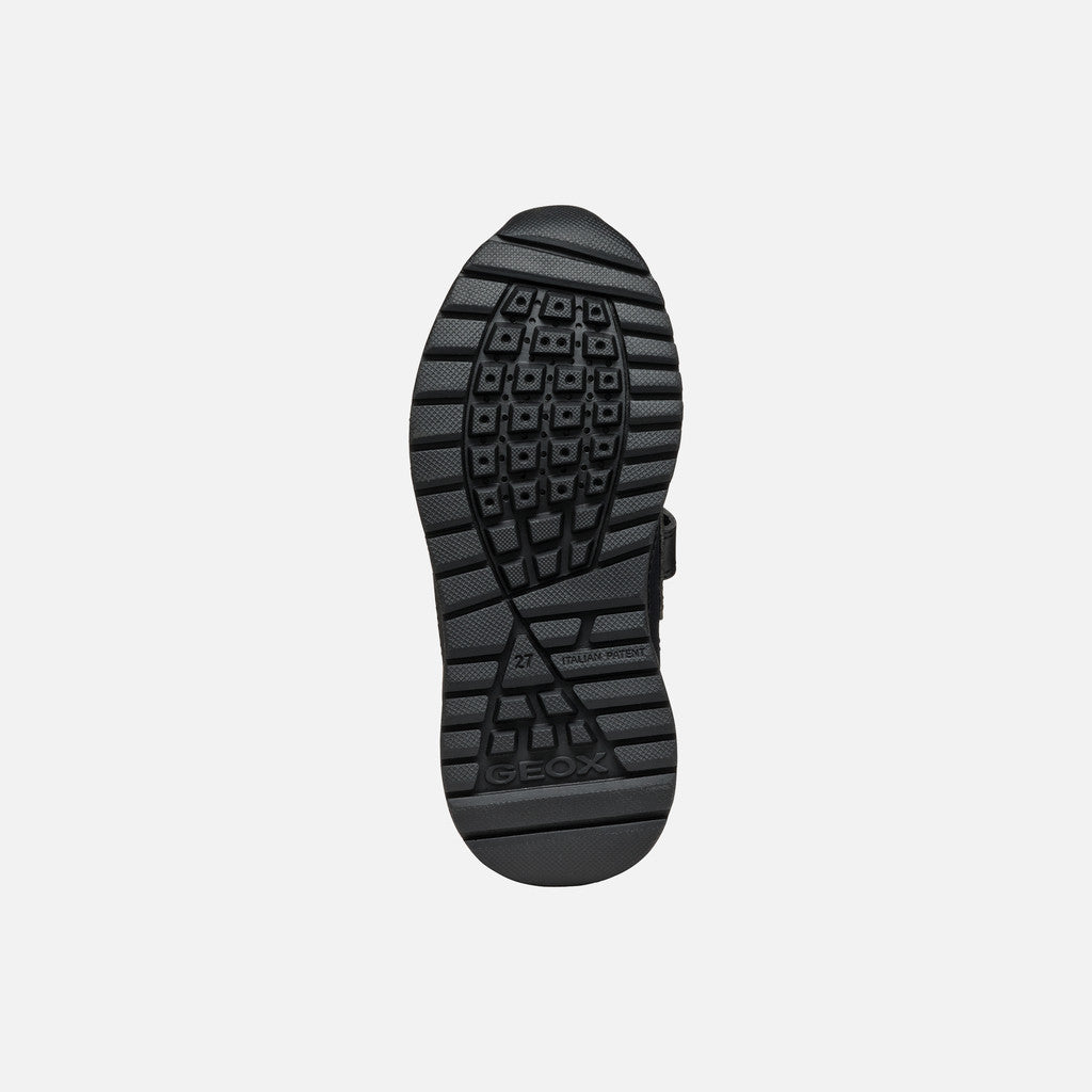 Geox Boys Black School Shoes
