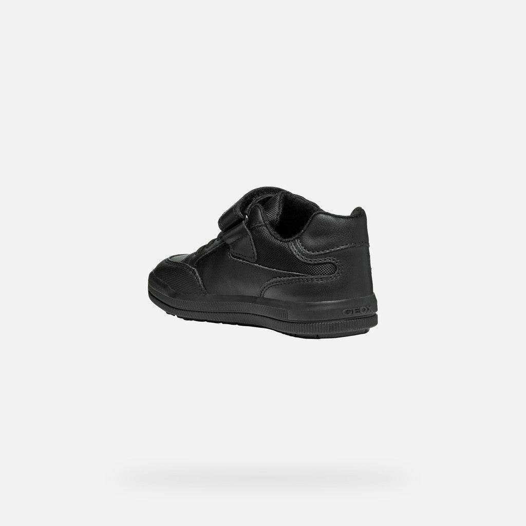 Geox Black Leather Sneakers