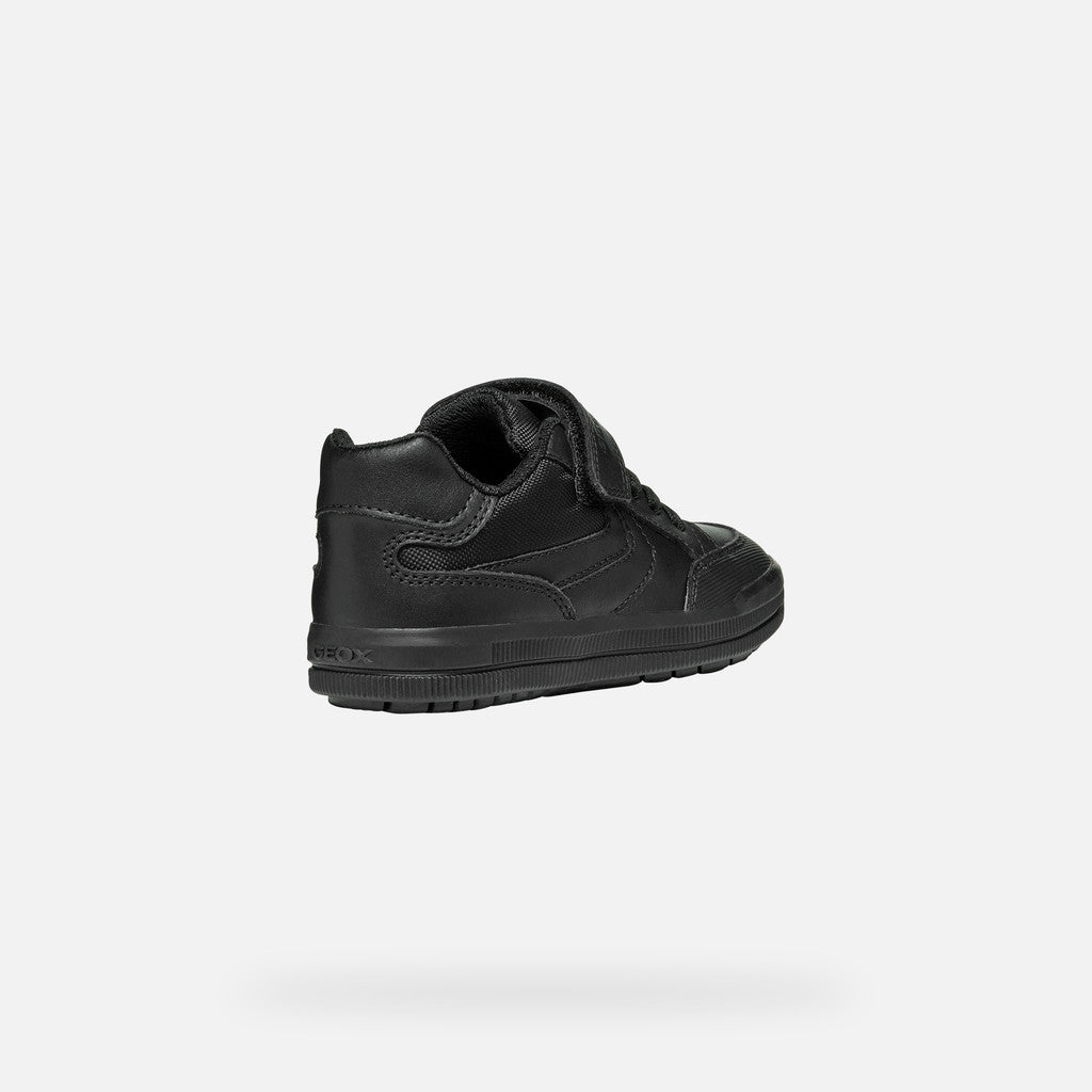 Geox Black Leather Sneakers