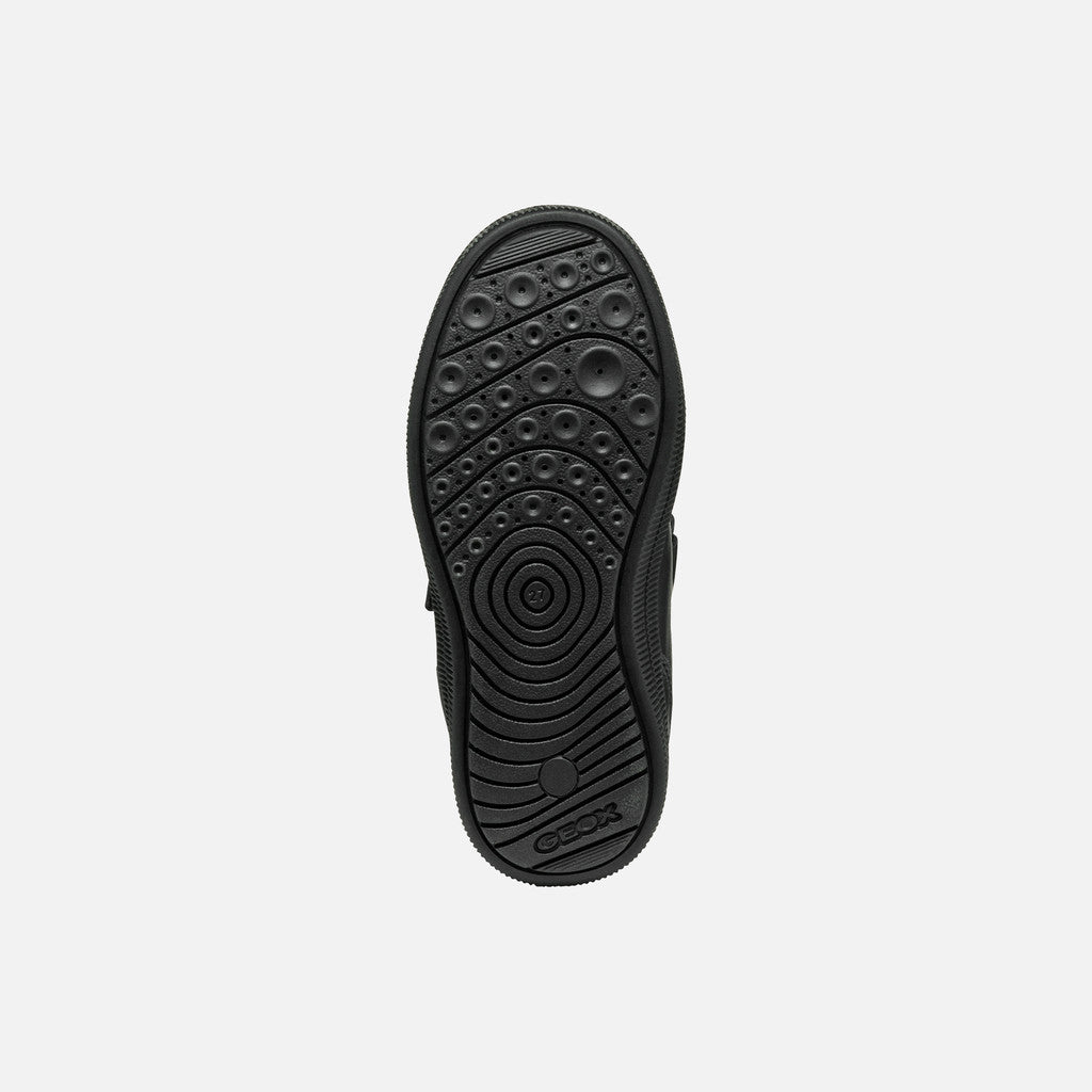 Geox Black Leather Sneakers
