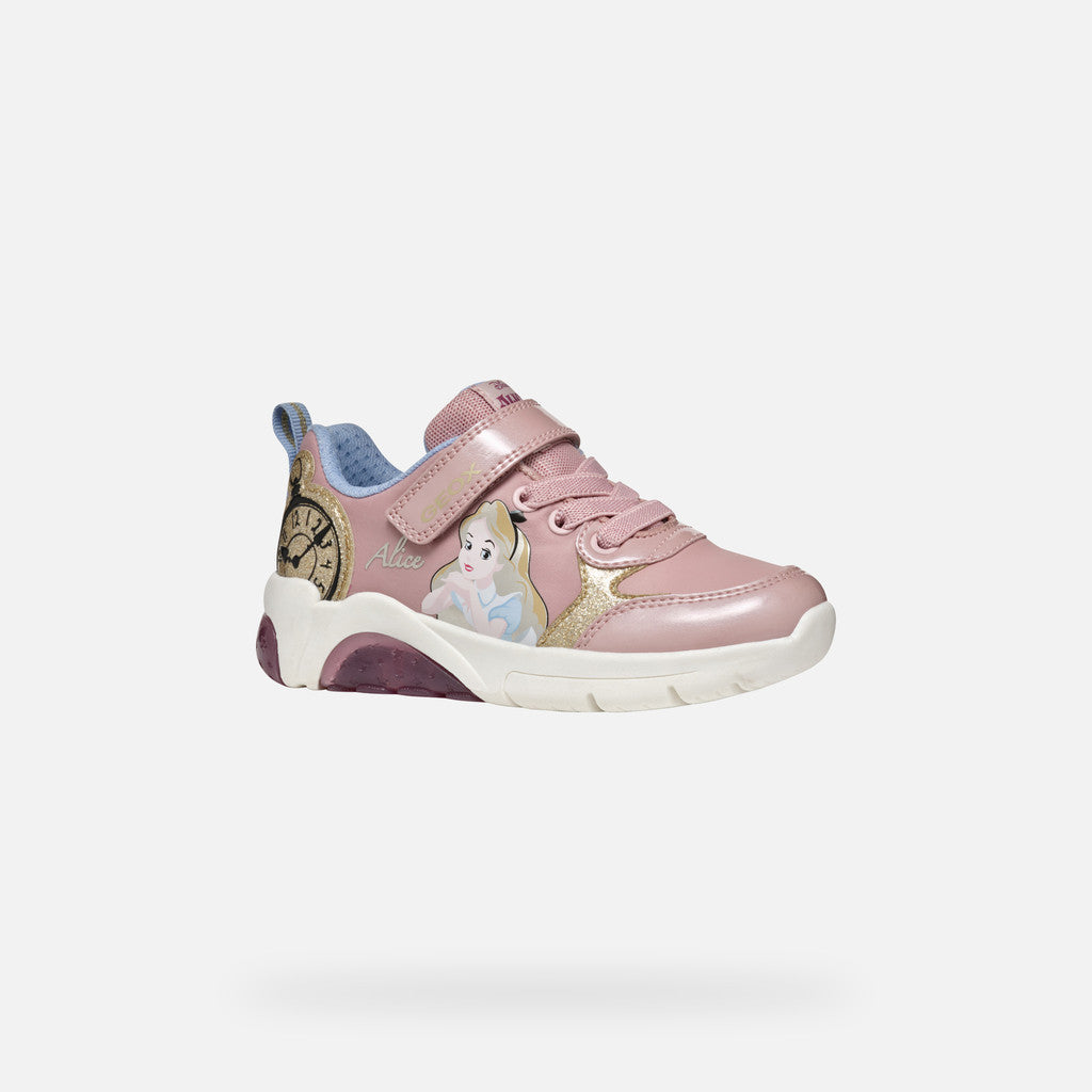 Geox Alice In Wonderland Light-up Girls Sneakers