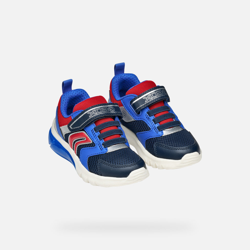 Geox Navy and Dark Red Sneakers