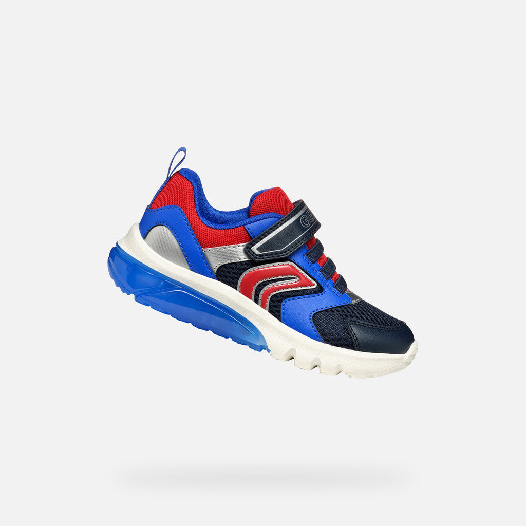 Geox Navy and Dark Red Sneakers