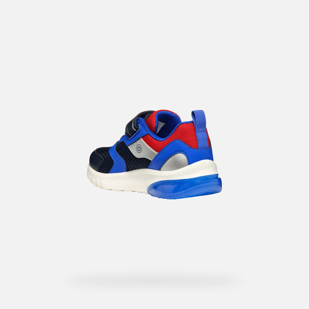 Geox Navy and Dark Red Sneakers