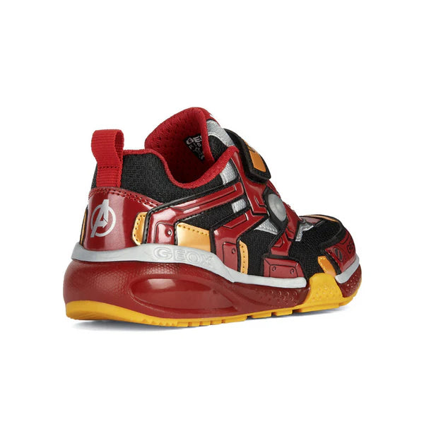 Geox Black and Red Light-Up Iron Man Sneakers