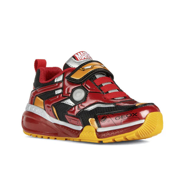 Geox Black and Red Light-Up Iron Man Sneakers