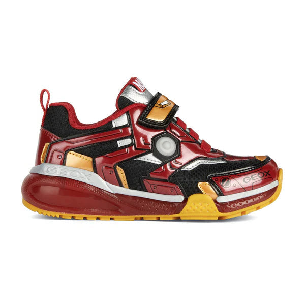 Geox Black and Red Light-Up Iron Man Sneakers