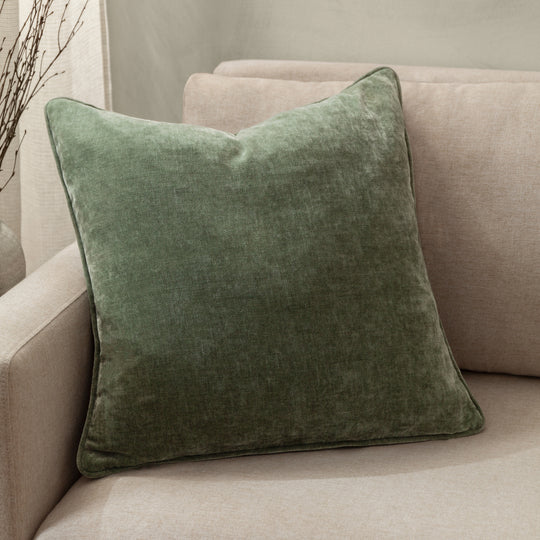 Heavy Chenille Eucalyptus Cushion