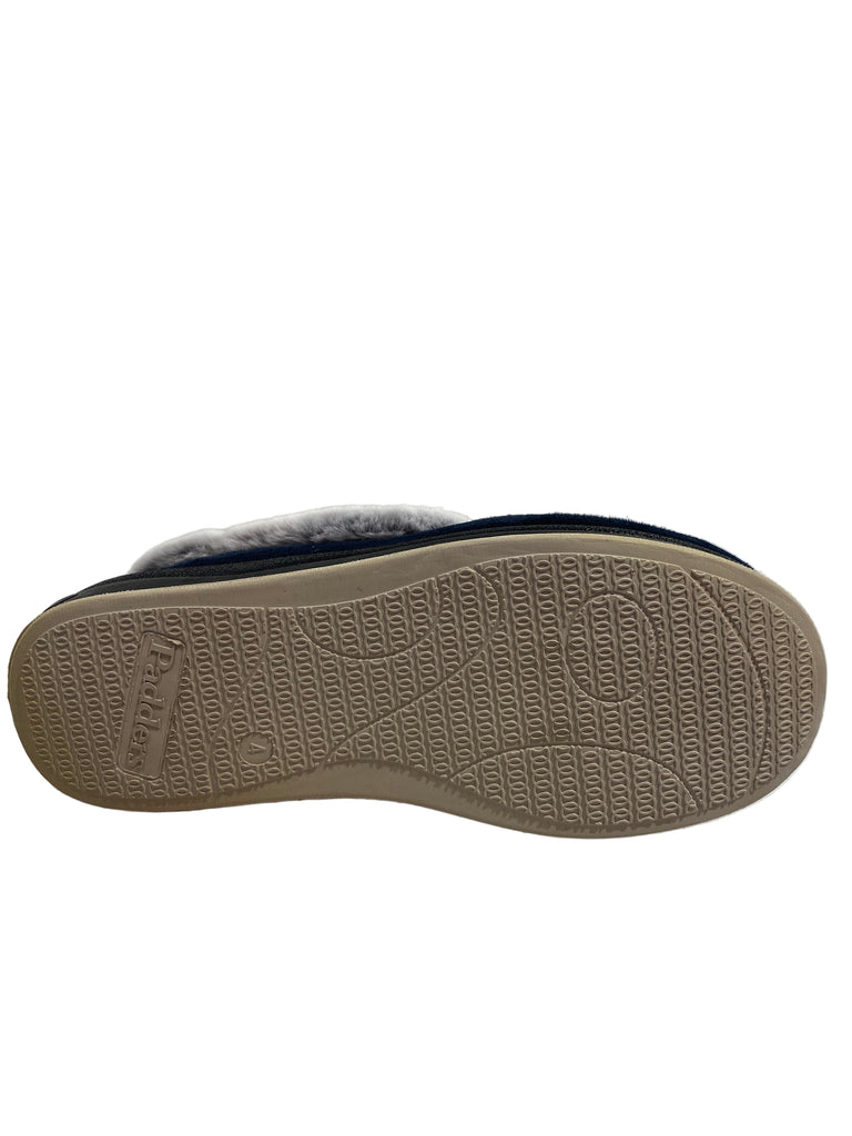 Padders Repose Ladies Navy Slippers