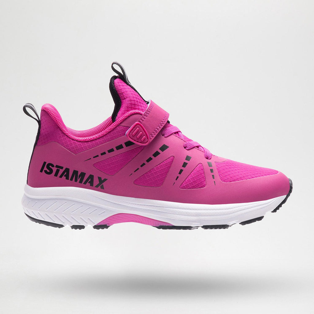 Istamax Girls Pink and Black Trainers