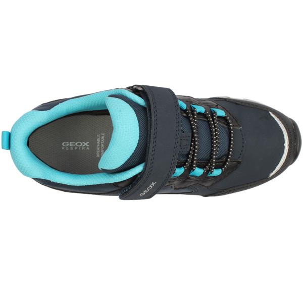 Geox Boys Navy and Light Blue Waterproof Trainers