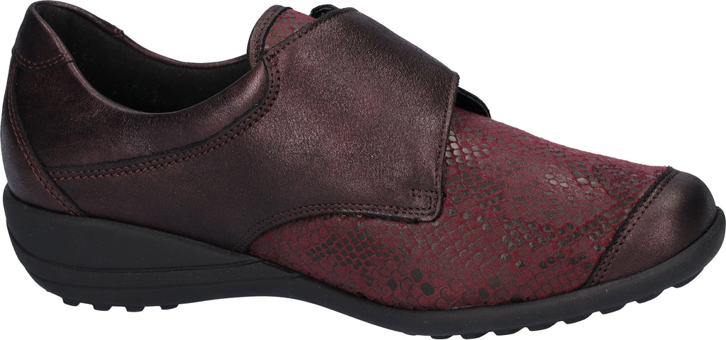 Waldlaufer Katja Merlot Ladies Leather Shoes