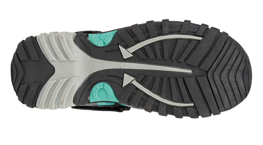Grey and Mint Ladies Sports Sandals
