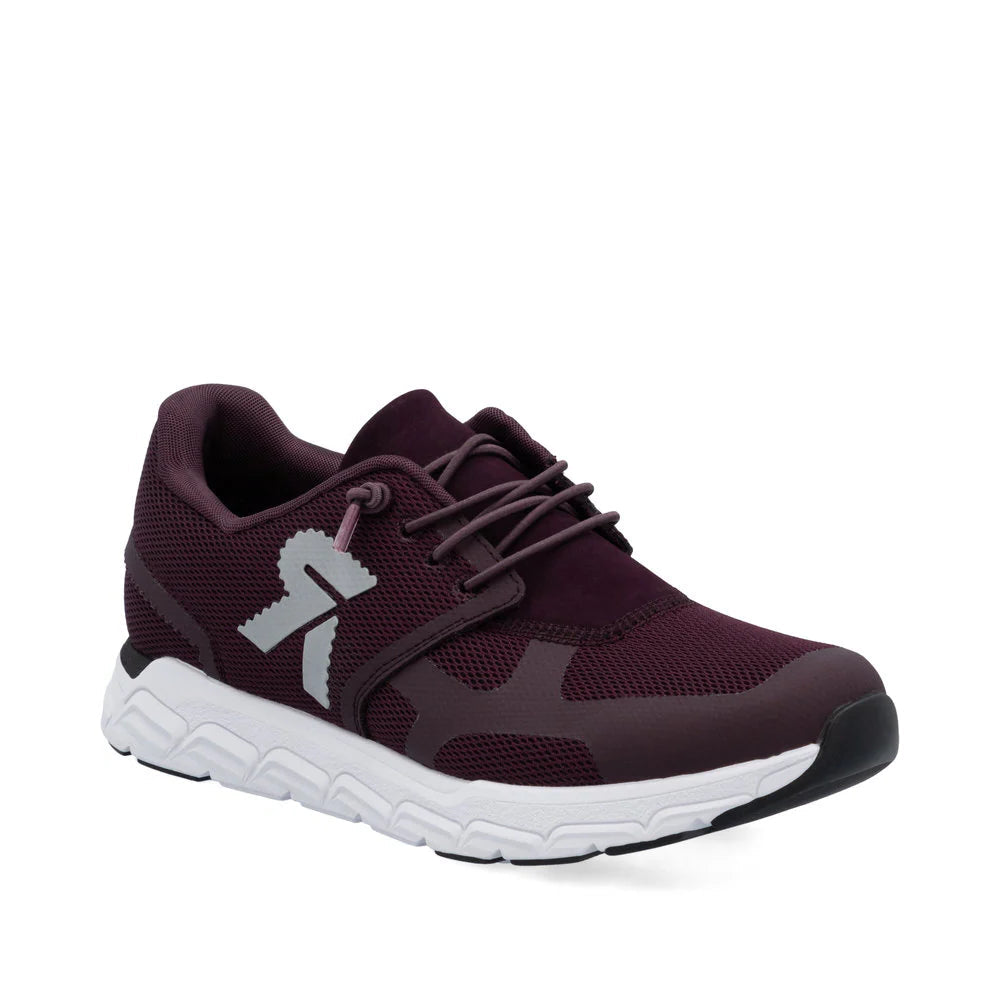Rieker Ladies Burgundy Sneakers