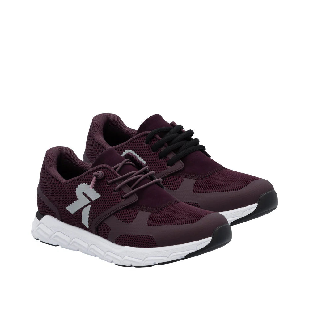 Rieker Ladies Burgundy Sneakers