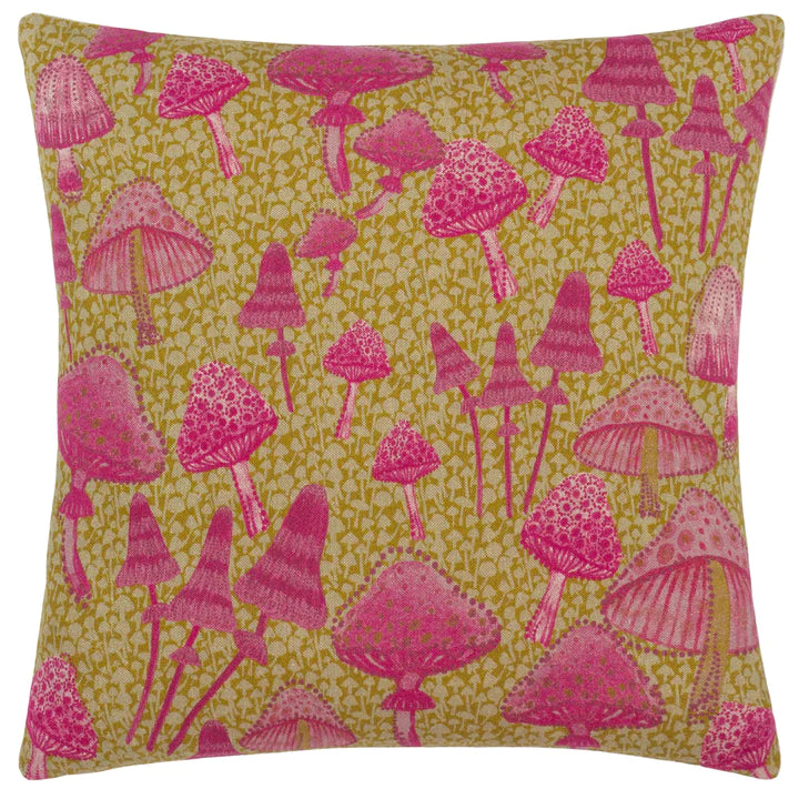 Mushroom Fields Purple Cushion Cover