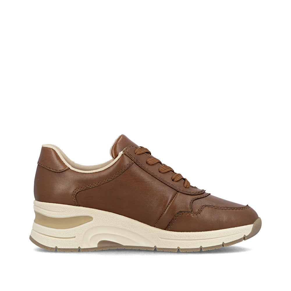 Rieker Brown Laced Trainer