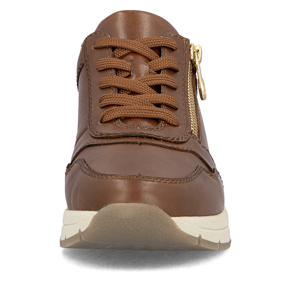 Rieker Brown Laced Trainer