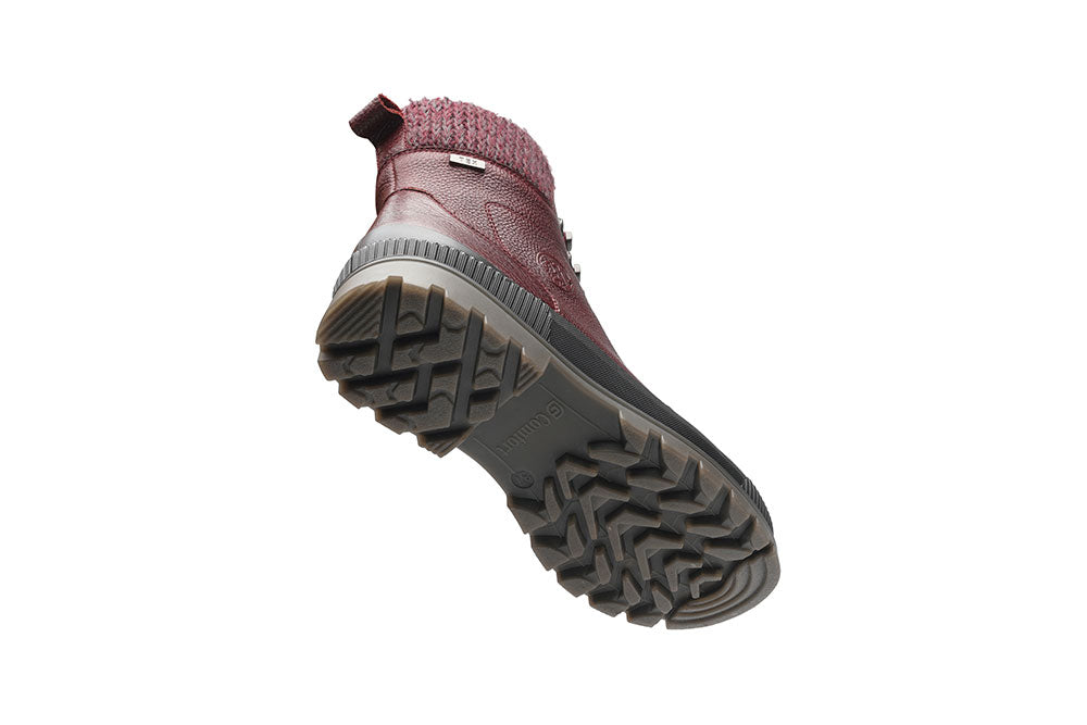 G-Comfort Ladies Burgundy Yak Soft Leather Waterproof Ankle Boots
