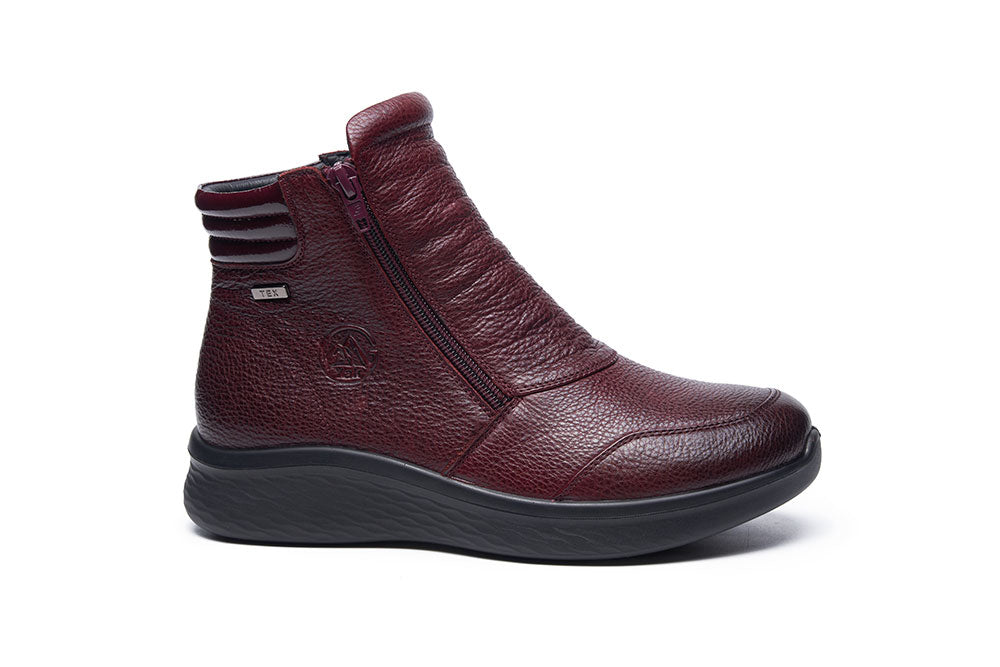 G-Comfort Ladies Burgundy Leather Waterproof Boots