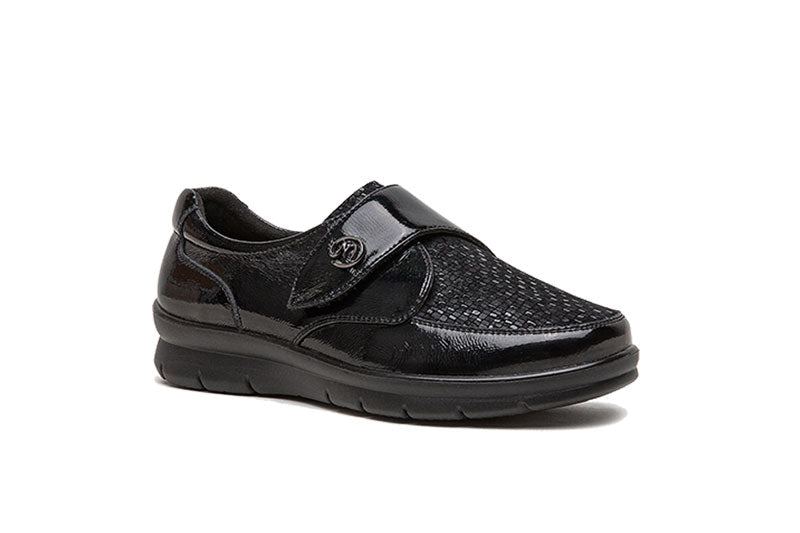 G-Comfort Ladies Black Leather Shoes