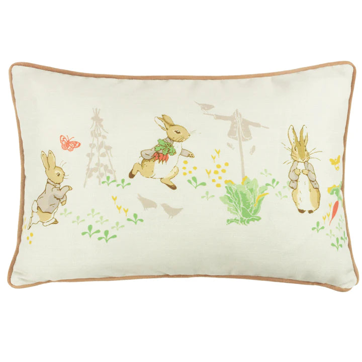 Classic Peter Rabbit™ Natural Rectangular Filled Cushion