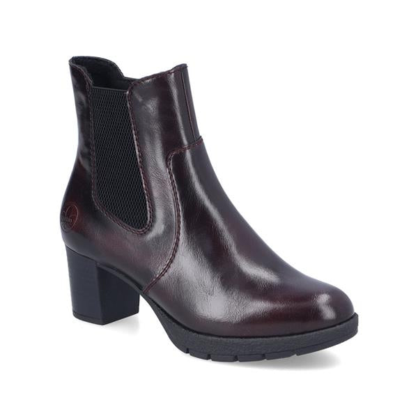 Rieker Ladies Wine Ankle Boots