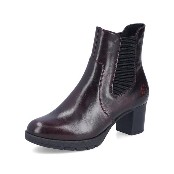 Rieker Ladies Wine Ankle Boots