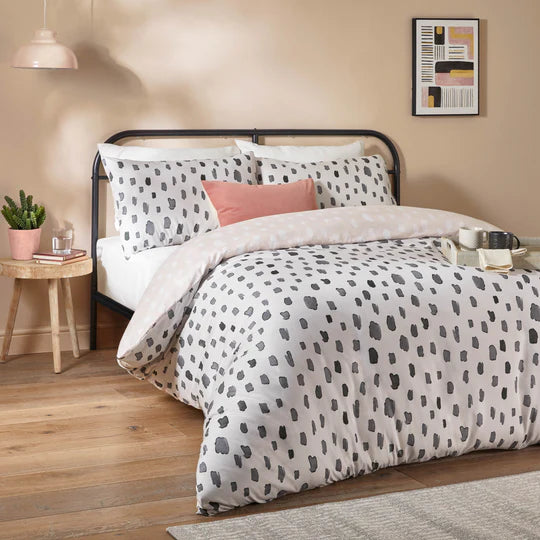 Robi Linen/Charcoal Soft Touch Duvet Cover Set