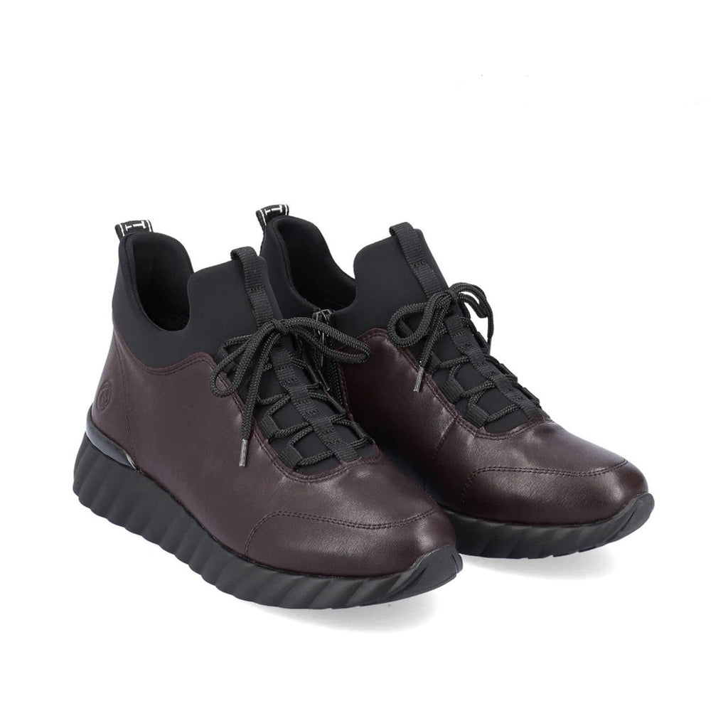Remonte Burgundy Leather Trainers