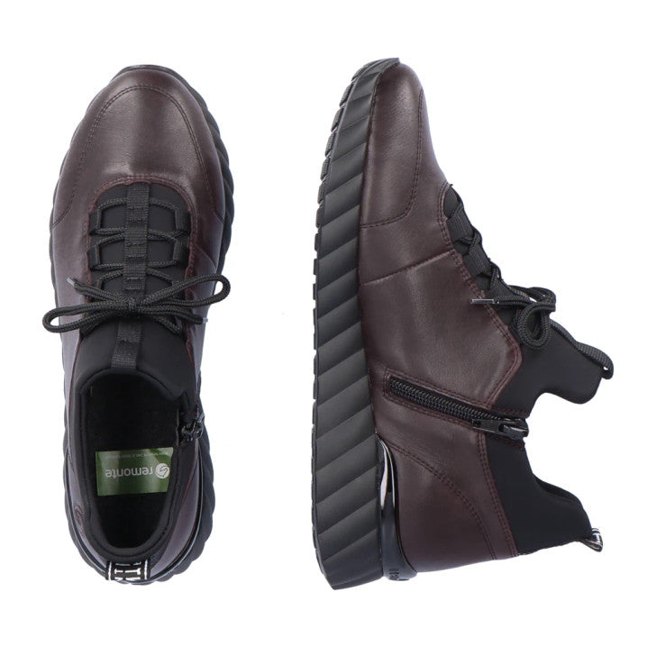 Remonte Burgundy Leather Trainers