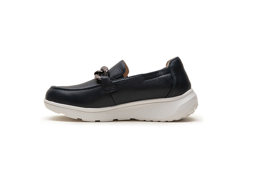 Navy Leather G-Comfort Loafers