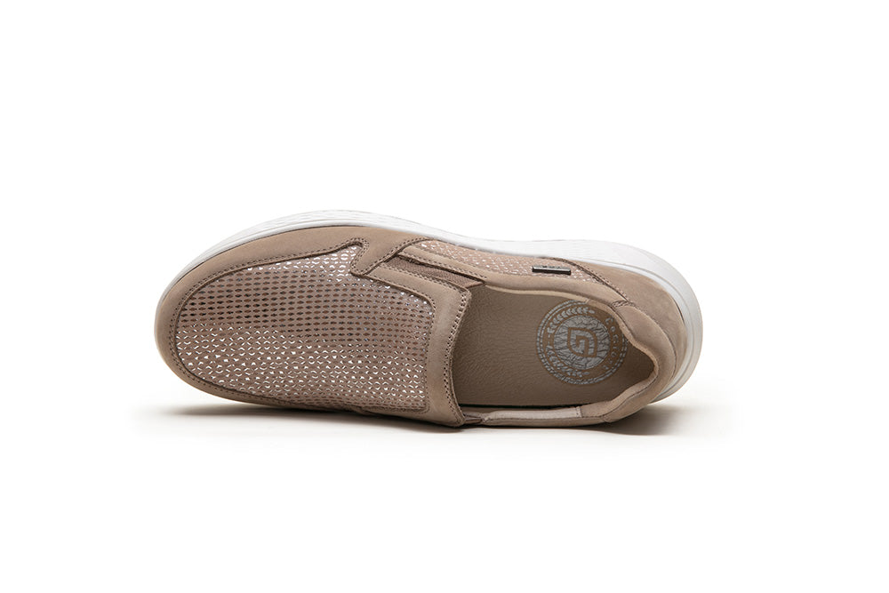 Taupe and Beige Waterproof G-Comfort Shoes