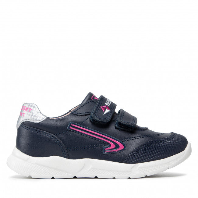 Pablosky Navy and Pink Leather Runners