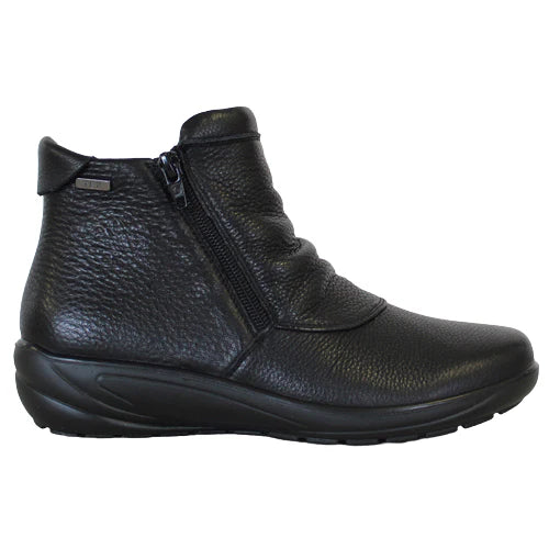 G Comfort Ladies Black Leather Waterproof Boots