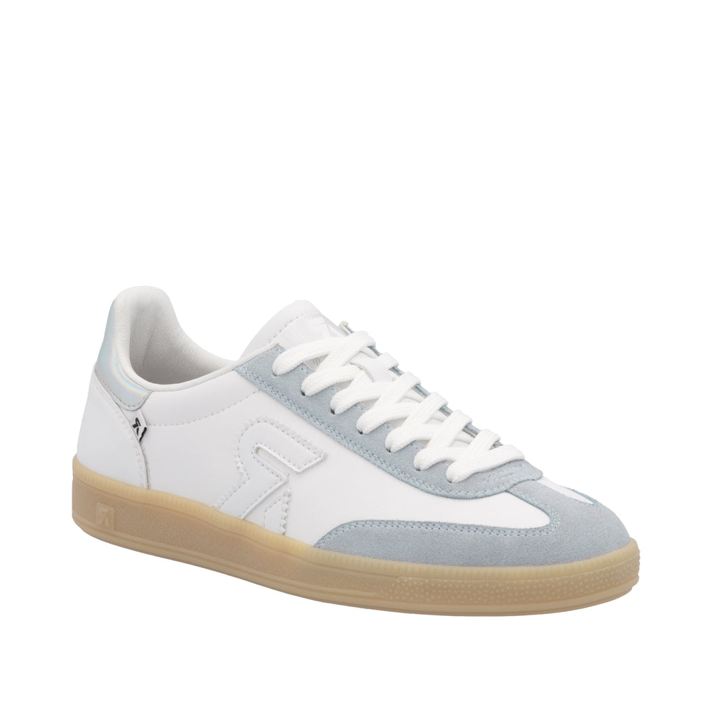 Rieker Sport Blue and White Leather Ladies Sneakers