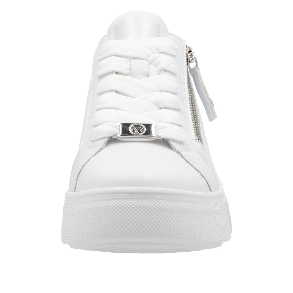 Rieker White Leather Ladies Sneakers