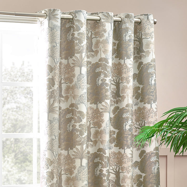 Woodlands Natural Room Darkening Eyelet Curtains