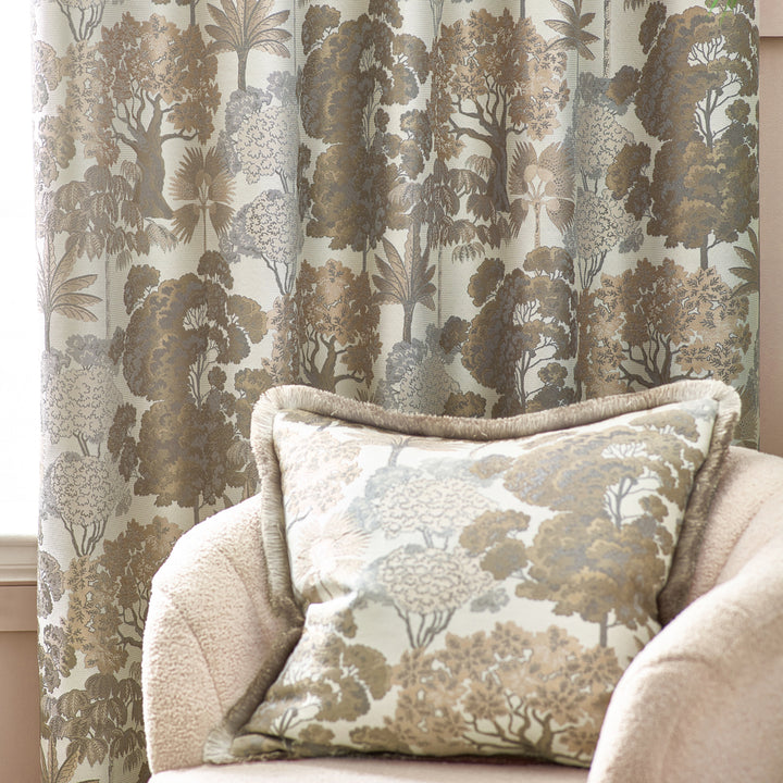 Woodlands Natural Room Darkening Eyelet Curtains