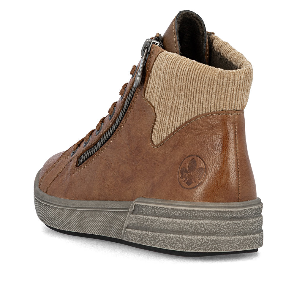 Rieker Velvet Lined Brown Boots