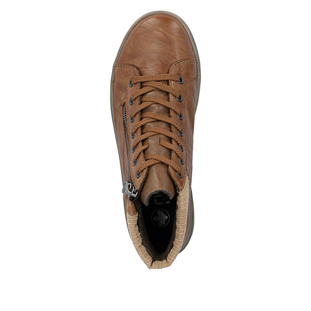 Rieker Velvet Lined Brown Boots