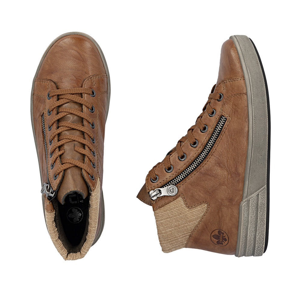 Rieker Velvet Lined Brown Boots