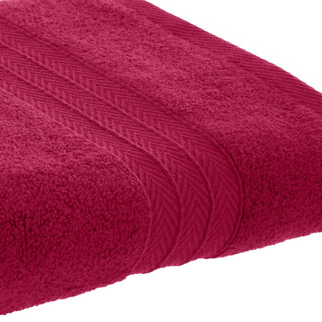Raspberry Zero Twist Cotton Towels by Catherine Lansfield