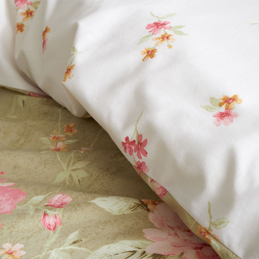 Bridgerton Penelope Green Floral Duvet Set by Catherine Lansfield